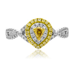 Oranger SI2 Diamant-Goldring (CIRARI)