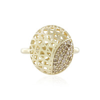 I2 Champagner-Diamant-Goldring (Ornaments by de Melo)