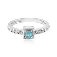 Blauer Apatit-Silberring