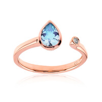 AAA-Brasilianischer Aquamarin-Goldring (CIRARI)