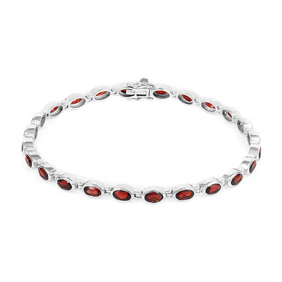 Mosambik-Granat-Silberarmband