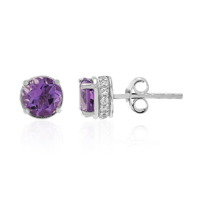 Amethyst-Silberohrringe