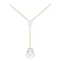 Weißer Quarz-Silbercollier (TPC)