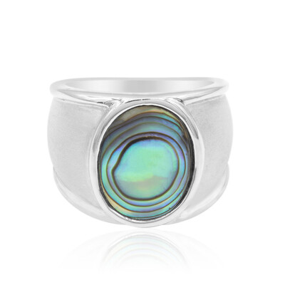 Abalone-Muschel-Silberring