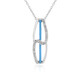 I3 (J) Diamant-Silberhalskette