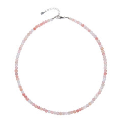 Pinkfarbener Anden-Opal-Silberhalskette