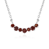 Indischer Granat-Silbercollier