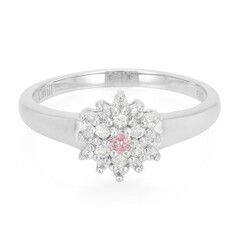 Padparadscha-Saphir-Silberring