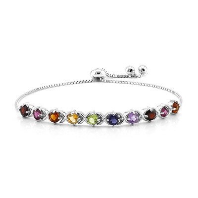 Edelstein-Silberarmband