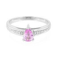 Pinkfarbener Ceylon-Saphir-Silberring