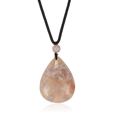 Kirschblüten-Achat-Collier