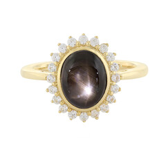 Schwarzer Stern-Saphir-Goldring (La Revelle)