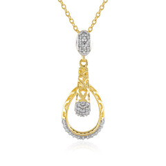 I2 (J) Diamant-Silberhalskette