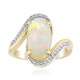 Brasilianischer Weißer Opal-Goldring