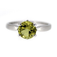 Ouro Verde-Quarz-Silberring