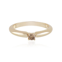 I1 Schokoladen-Brillant-Goldring