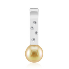 Goldene Kabira-Südseeperlen-Silberanhänger