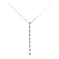 Weißer Topas-Silbercollier