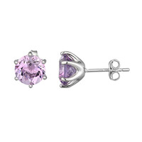 Amethyst-Silberohrringe