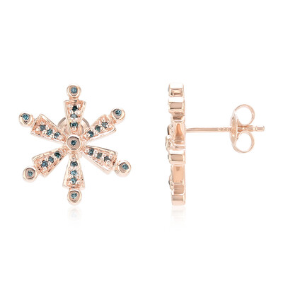 Fancy-Diamant-Silberohrringe