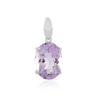 Lavendel-Amethyst-Silberanhänger