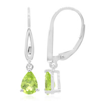 Peridot-Silberohrringe