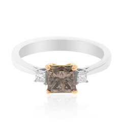 Schokoladen-Diamant-Goldring