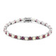 Edelstein-Silberarmband