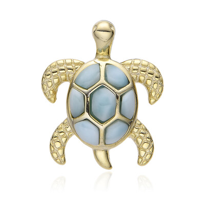 Larimar-Silberanhänger