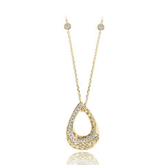 SI1 Fancy-Diamant-Goldhalskette (CIRARI)