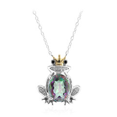 Mystik-Quarz-Silbercollier