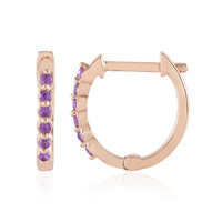 Sambia-Amethyst-Silberohrringe