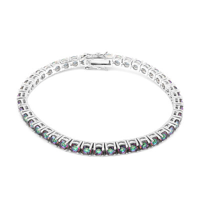 Mystik-Quarz-Silberarmband