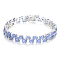 Farbwechsel-Fluorit-Silberarmband
