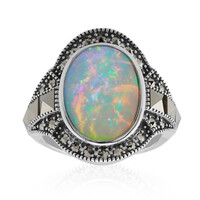 Welo-Opal-Silberring (Annette classic)