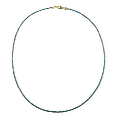 Blauer Diamant-Goldhalskette