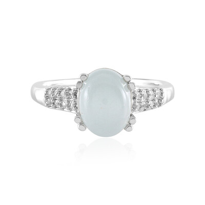 Brasilianischer Aquamarin-Silberring