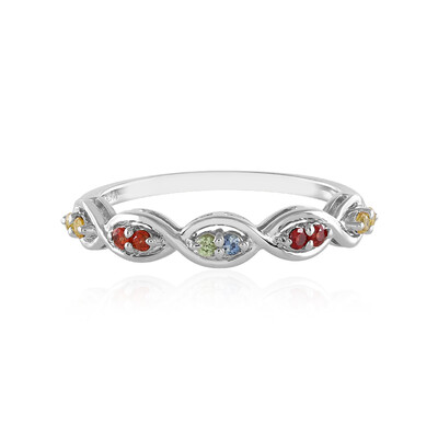 Saphir-Silberring