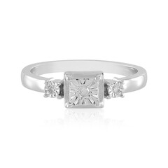 I2 (J) Diamant-Silberring