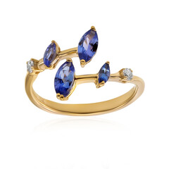 AAA-Tansanit-Goldring