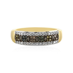 I4 Diamant-Silberring
