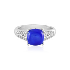 Äthiopischer Blauer Opal-Silberring