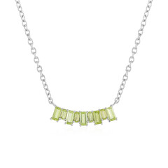 Peridot-Silbercollier