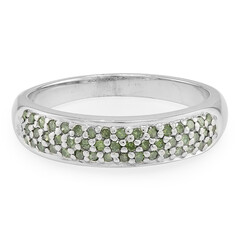 Fancy-Diamant-Silberring