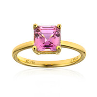 Pinkfarbener Diaspor-Goldring (AMAYANI)