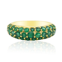 Sambia-Smaragd-Goldring (Adela Gold)