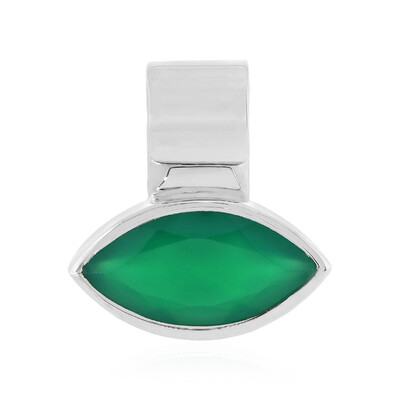 Grüner Onyx-Silberanhänger (MONOSONO COLLECTION)
