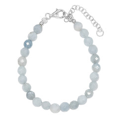 Aquamarin-Silberarmband
