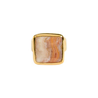 Lace-Achat-Silberring