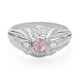 Padparadscha-Saphir-Silberring